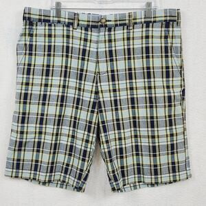 Tommy Hilfiger Shorts, Blue/Yellow Plaid Men Size 38 EUC